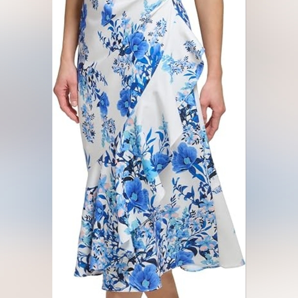 Eliza J Printed Knit Sleeveless Floral Dress - Picture 15 of 16